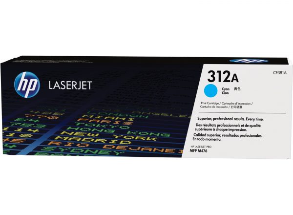 Genuine HP CF381A Cyan Toner Cartridge-0