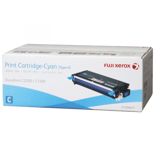 Genuine CT350671 Xerox Cyan Toner Cartridge-0