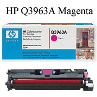 Genuine, HP Q3963A Magenta Toner Cartridge-0