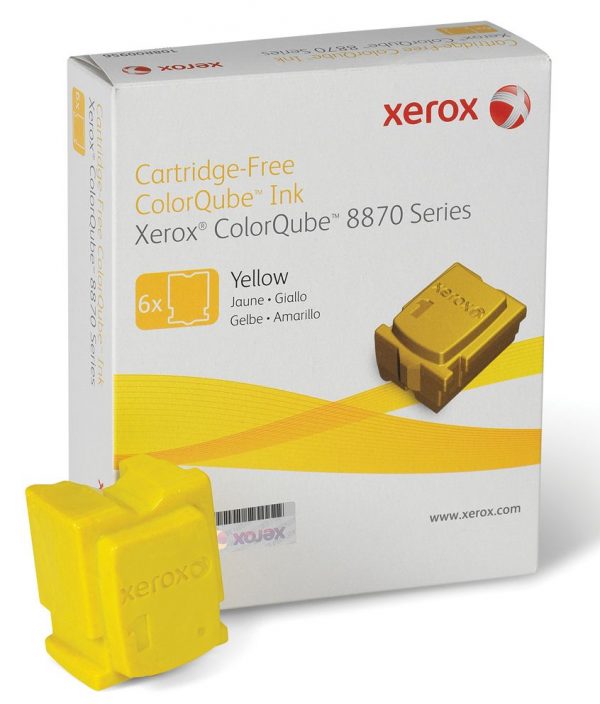 Genuine 108R00987 Xerox Yellow Ink Sticks 6 Pack-0