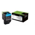 Lexmark 70C8HC0 Cyan High Yield Toner Cartridge (Genuine)