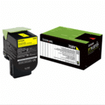 Lexmark 70C80Y0 Yellow Toner Cartridge (Genuine)