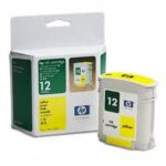 HP 12 Yellow Ink Cartridge & Printhead C4806A (Genuine)