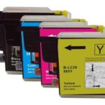 Brother 4 Pack Compatible LC-39 Ink Cartridge Set 1BK,1C,1M.1Y